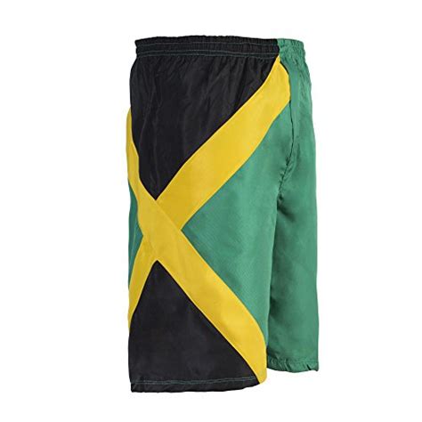 reggae men s cruise trunks sports jamaican flag bermuda shorts beach pants multicoloured