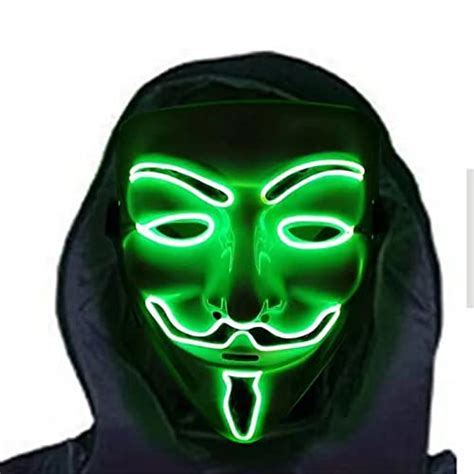 Buy Led V For Vendetta Guy Fawkes Anonymous Light Up Masquerade