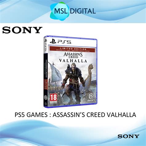 Sony Ps5 Game Assassins Creed Valhalla Limited Edition Msl Digital