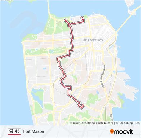 43 Route Schedules Stops And Maps Fort Mason Updated