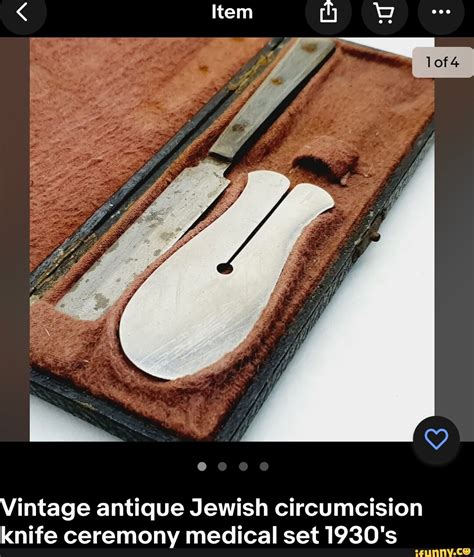 Item Vintage Antique Jewish Circumcision Knife Ceremony Medical Set