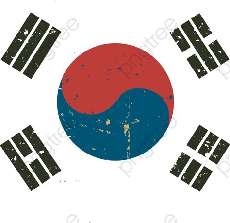 Vector South Korea Flag Korean Flag Flag Cartoon Flag Png And Vector