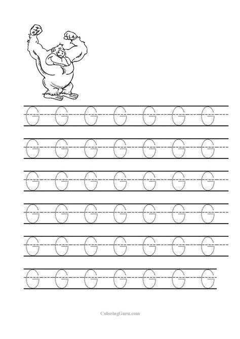 Free Printable Tracing Letter G Worksheets For Preschool Letter G