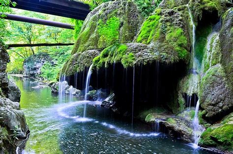 What makes this waterfall rare and spectacular is the way the water spring spreads over the moss of the cliff, plunging. Bigar Waterfall, The Unique Waterfall of Romania