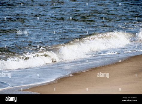 Waves Hitting The Beach Stock Photo Alamy