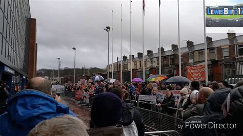 Blackburn Rovers And Blackpool Fans Protest Venkysout Oystenout Youtube