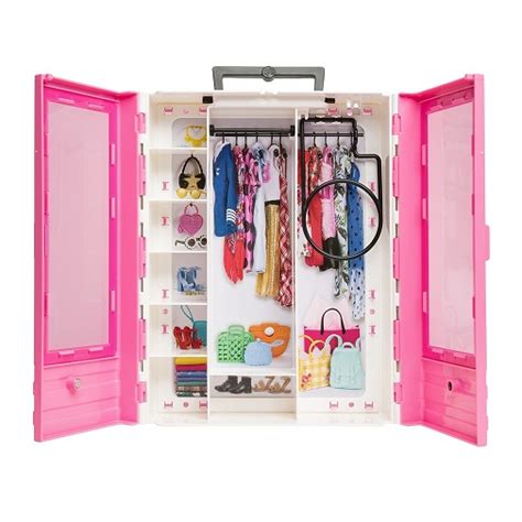 Мебель для кукол Барби Розовый шкаф модницы Barbie купить игрушку Москва