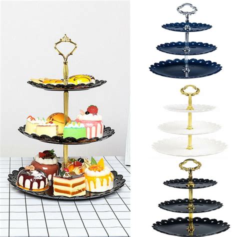32 Tier Glass Ceramic Cake Stand Afternoon Tea Wedding Plates Party