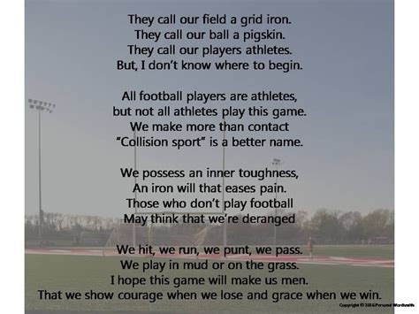 Football Players Poem Digital Download Athletes Poem Photo Etsy