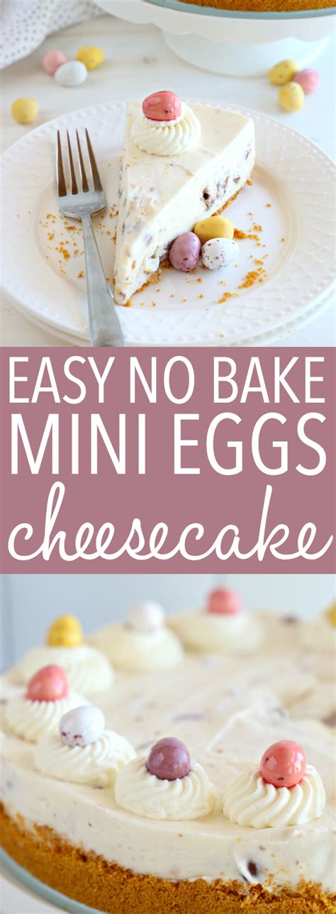 The easiest breakfast idea and my favorite is egg rolls with cheese. Easy No Bake Mini Eggs Cheesecake - The Busy Baker