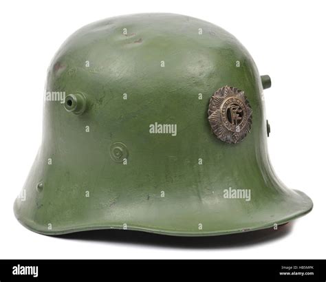 First World War Late Pattern German Army Soldiers Helmet Stock Photo