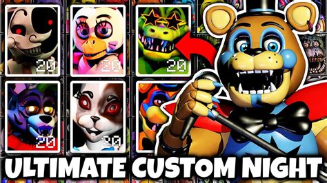 Ultimate Custom Night Added All New Fnaf Security Breach Characters