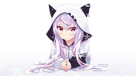 All backgrounds 2048x1152 are sorted by colors and keywords. Download 2048x1152 wallpaper azuma lim, anime girl, white hoodie, dual wide, widescreen ...