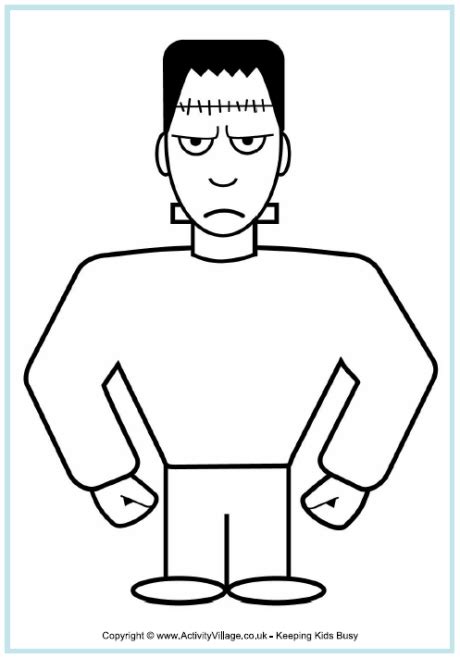 Coloring pages for frankenstein are available below. Frankenstein Colouring Page