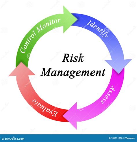 Risk Management Process Stock Illustration Illustration Of Monitoring