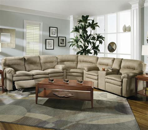 This is a revelation in comfort. Lane Touchdown Leather 3 Piece Sectional Sofa - Becker Furniture World - Reclining Sectional Sofa