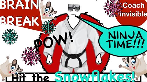 Snowflake Ninja Battle GoNoodle Inspired Brain Break YouTube