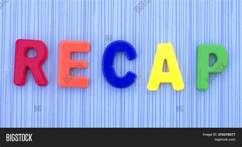 Recap Word Made Image And Photo Free Trial Bigstock