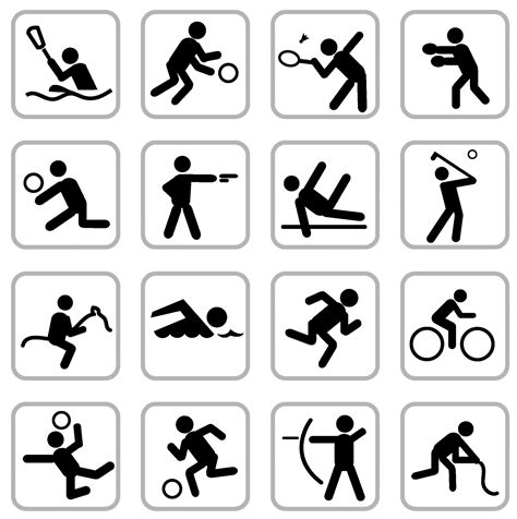 19 All Sport Icons Images Sports Icon Olympics Rio 2016 Pictograms