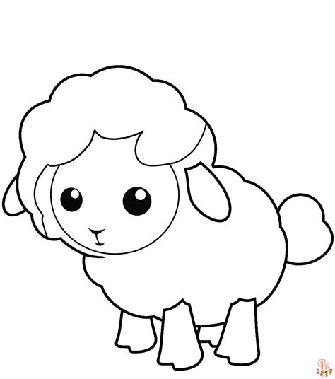 Cute Lamb Coloring Pages Free Printable And Easy For Kids