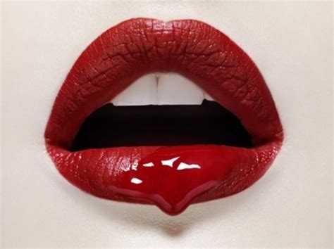 Blood Lips And Lipstick Image On Favim Com