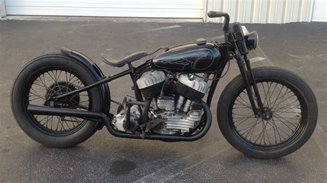 1940 Ua Ul Ulh Harley Davidson Flathead Bobber Chopper