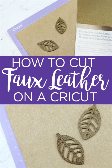 How To Cut Cricut Faux Leather With Your Machine Angie Holden The