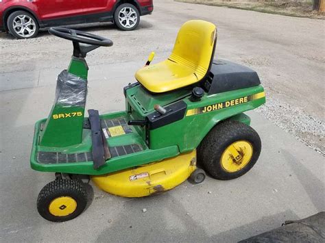 John Deere Srx75 Riding Lawn Mower Adam Marshall Land And Auction Llc