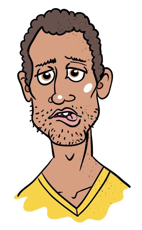 Cartoon Image Of Man Biting Lip Stock Vector Illustration Of Father