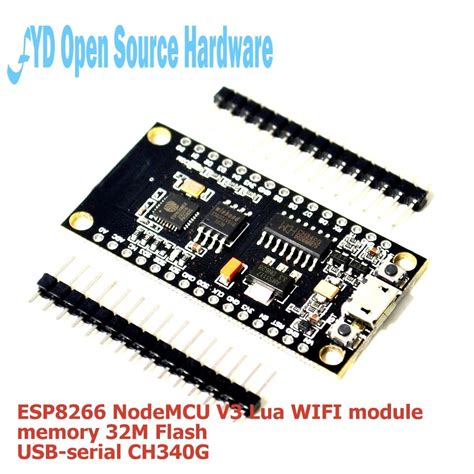 5pcs Esp8266 Nodemcu V3 Lua Wifi Module Memory 32m Flash Usb Serial