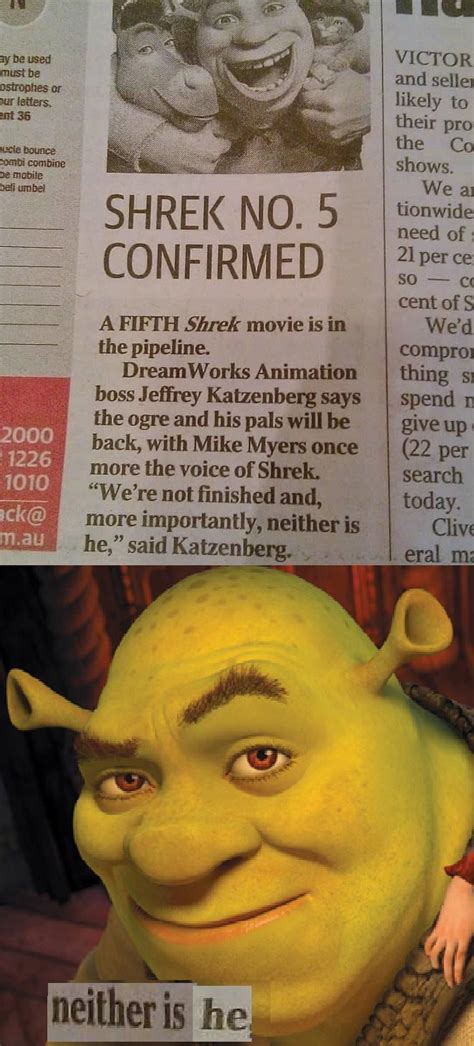 Its Never Ogre Shrek Know Your Meme