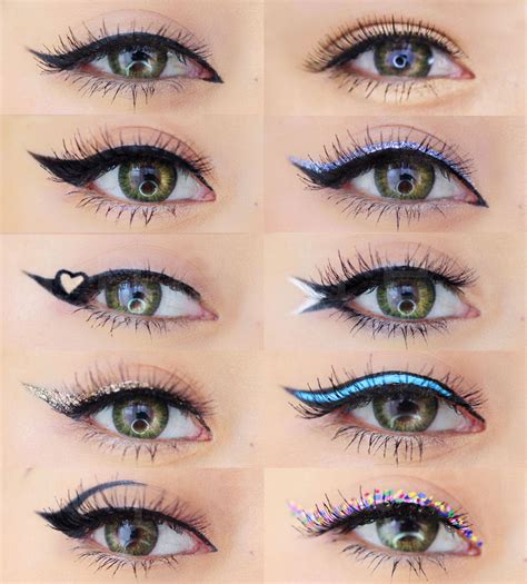 learn how to create 12 different eyeliner looks with this eyeliner tutorial no eyeliner makeup