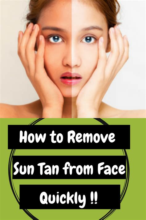 How To Remove Sun Tan From Face Quickly This Suntan Removal Remedy