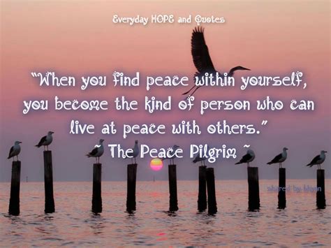 Find Peace Within Yourself Quotes Quotesgram