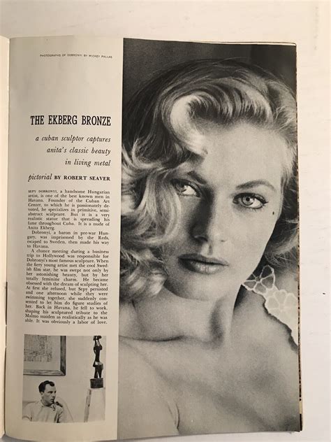 Vintage Playboy Aug Vol No Jonnie Nicely Anita Ekberg