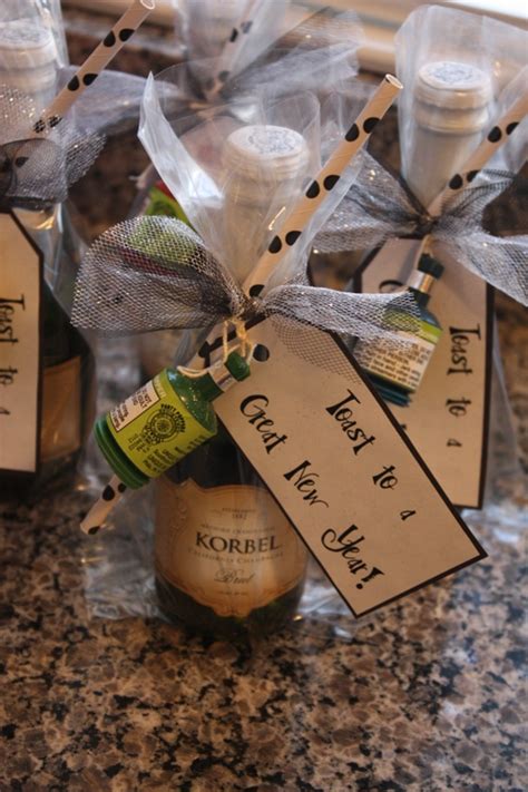 Best new year gift ideas special person in your life. Christy Robbins: New Year's Eve: Mini Champagne Favors