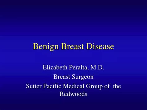 Ppt Benign Breast Disease Powerpoint Presentation Free Download Id
