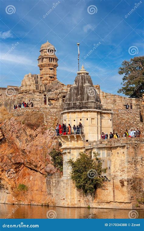 Famoso Antiguo Fuerte De Chittorgarh En Rajasthan Estado De La India