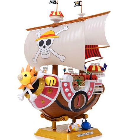 Anime One Piece Thousand Sunny Pirate Ship Model Pvc Action Figure Collectible Toy 35cm F64 In