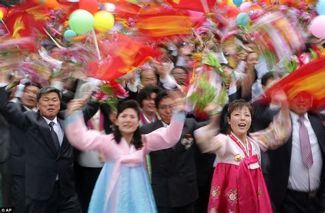 North Koreans Enjoy Mass Dance Parade To Celebrate Kim Jong Uns Party