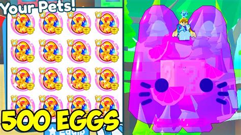 I Opened 500 EXCLUSIVE JELLY EGGS To Hatch TITANIC JELLY CAT In Pet