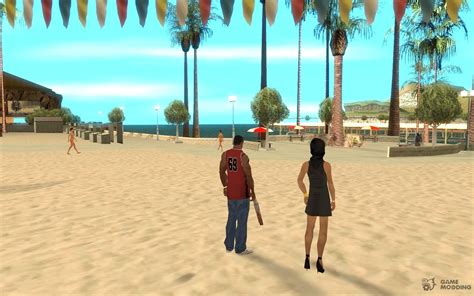 Because in street it looks bit strange so now u can do personally in ur house. Street Love for GTA San Andreas