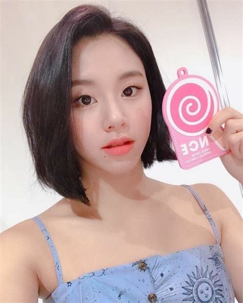 Twice Chaeyoung Cute Asian Short Hair Kpop Girls Kpop Girl Groups