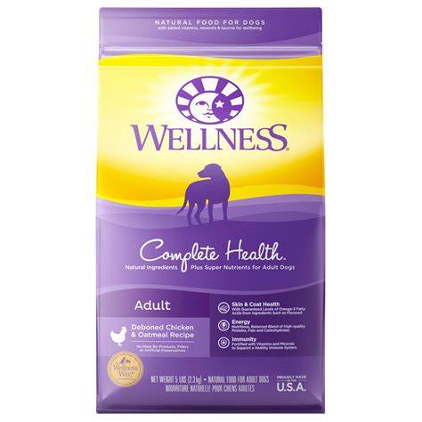 Most of them are ground up beaks and bones and full of grain fillers that will eventually cause health issues such as cancer. Wellness Complete Health Natural Dry Dog Food, Chicken ...