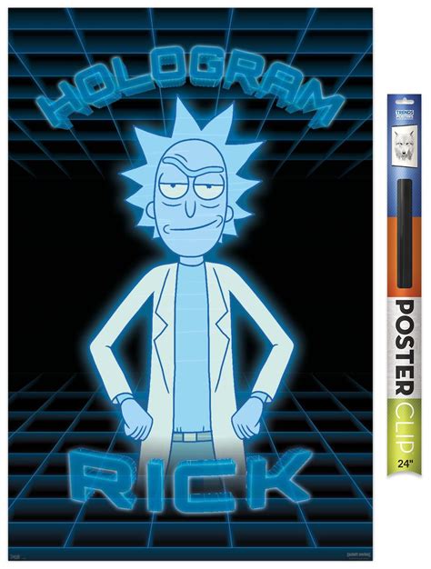 Rick And Morty Hologram Rick Wall Poster 22375 X 34