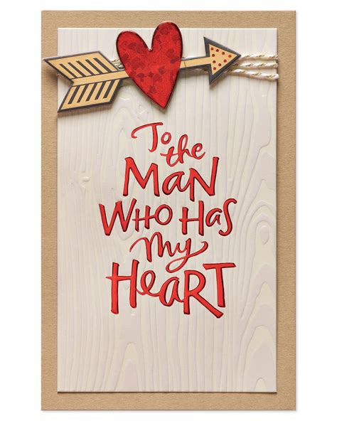 American Greetings Romantic Valentines Day Card For Him Man Who Has