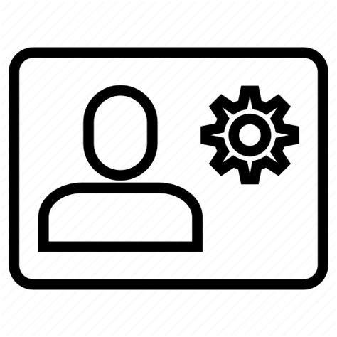 Account Cog Configuration Profile Setting Settings User Icon
