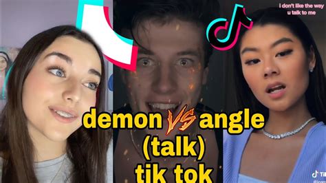 Demon Vs Angel Tik Tok Talk Youtube