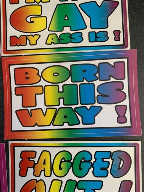 Piece Gay Prank Bumper Stickers X Inches EBay