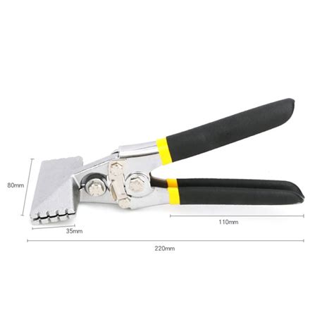 Sheet Metal Bending Pliers Crimping Tool Hand Seamer Wide Jaw 75mm